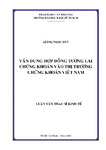 Vận dụng hợp đồng tương lai chứng khoán vào thị trường chứng khoán Việt Nam.pdf.jpg