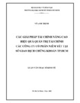 Các giải pháp tài chính nâng cao hiệu quả quản trị tài chính các công ty cổ phần niêm yết tại Sở Giao dịch Chứng khoán TP. Hồ Chí Minh.pdf.jpg
