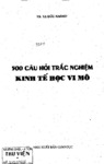 500 Câu Hỏi Trắc Nghiệm Kinh Tế Học Vi Mô (NXB Giáo Dục 2008).pdf.jpg