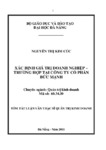 Xác định giá trị doanh nghiệp - trường hợp tại công ty cổ phần Đức Mạnh.pdf.jpg